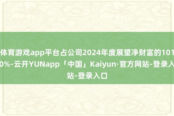 体育游戏app平台占公司2024年度展望净财富的101.00%-云开YUNapp「中国」Kaiyun·官方网站-登录入口